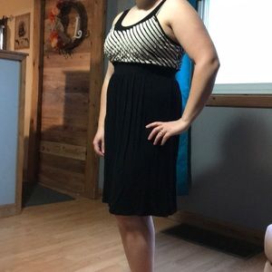 Black and cream Maurice’s dress size large